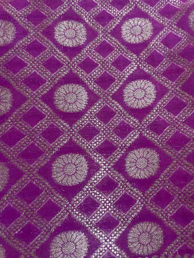 PURPLE GHARCHOLA BANARASI KHADDI GEORGETTE SAREE