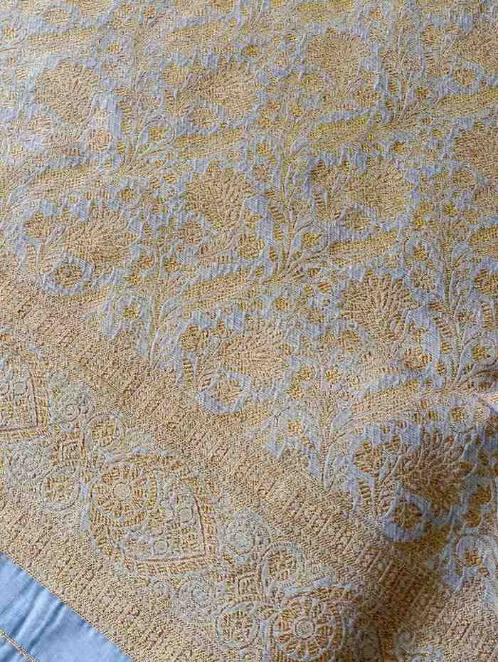 GREY ANTIQUE MEENA JAAL PARTY ORGANZA