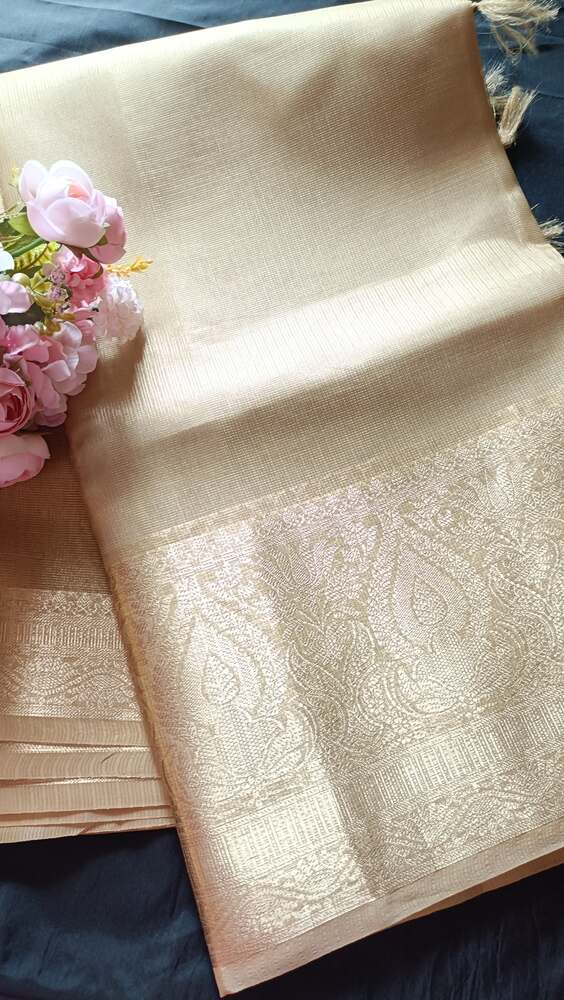 GOLDEN LEAF BANARASI TISSUE KOTA SAREE