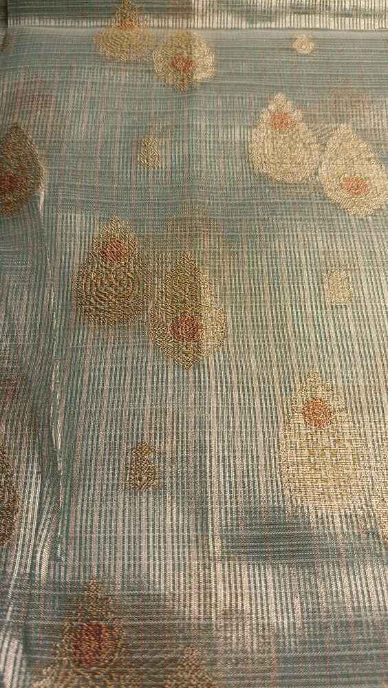 BLUE DOUBLE MEENAKARI BANARASI TISSUE KOTA SAREE