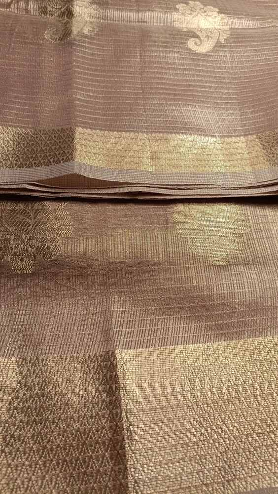 PINK MANGO MOTIF BANARASI TISSUE KOTA SAREE