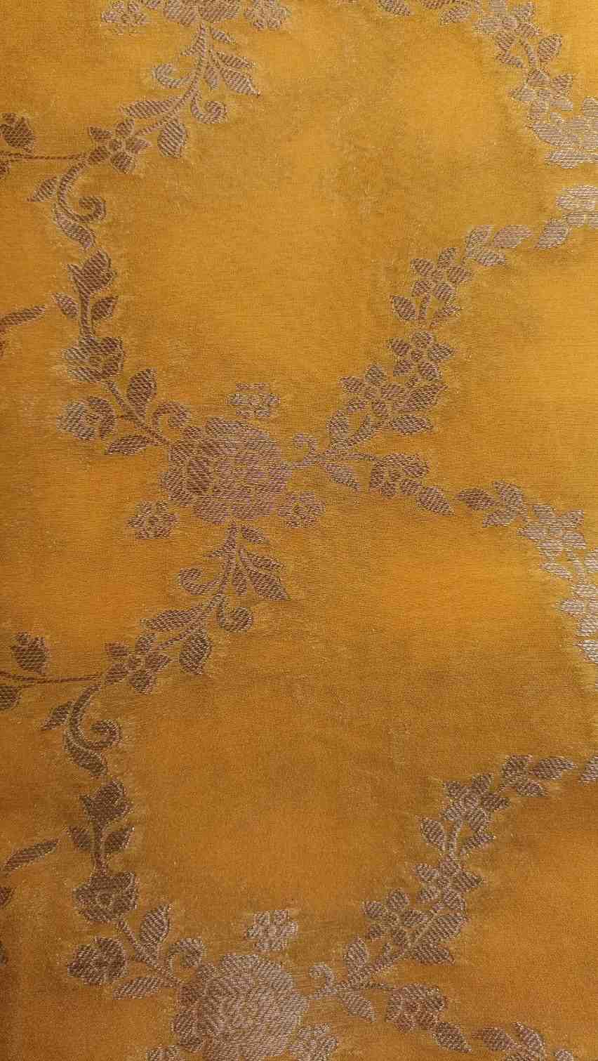 YELLOW ROSE JAAL BANARASI GEORGETTE SAREE