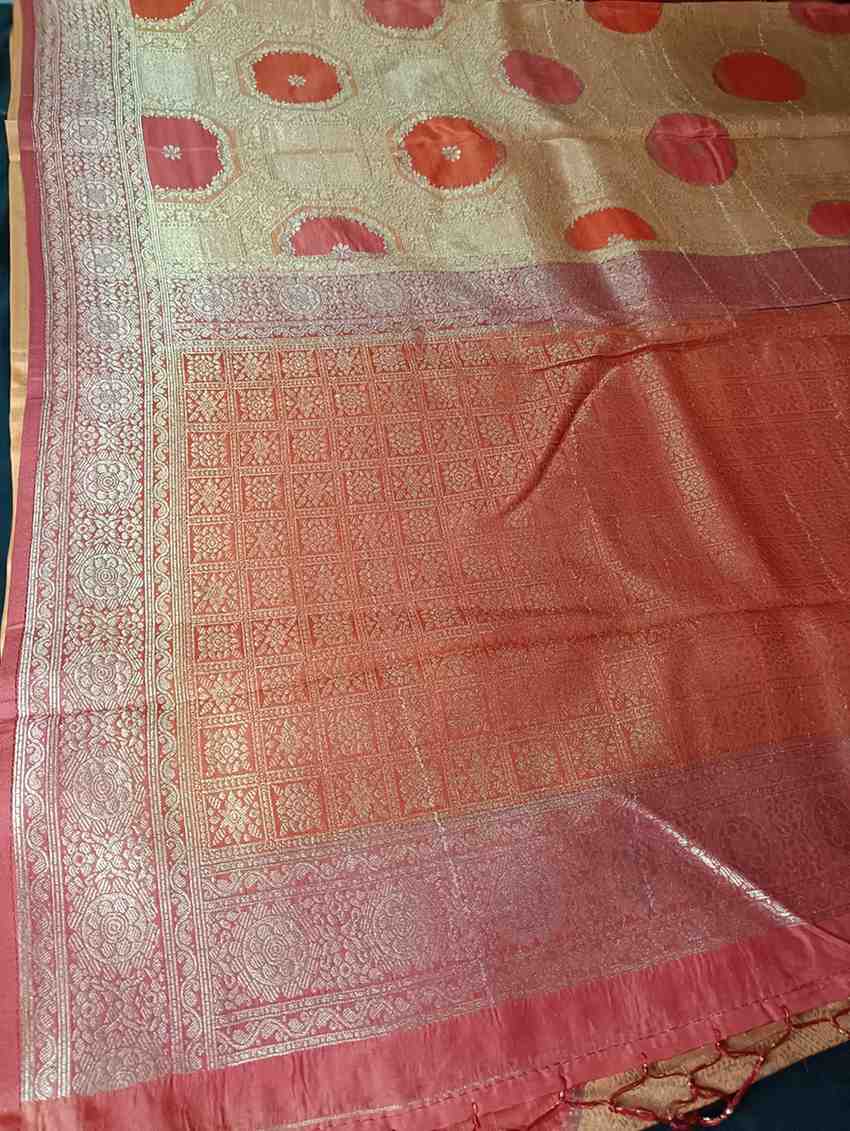 ORANGE TUSSAR VISCOSE RANGKAT