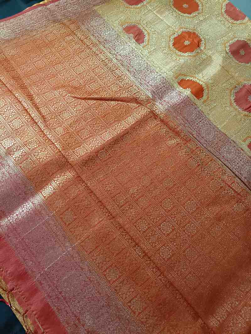 ORANGE TUSSAR VISCOSE RANGKAT
