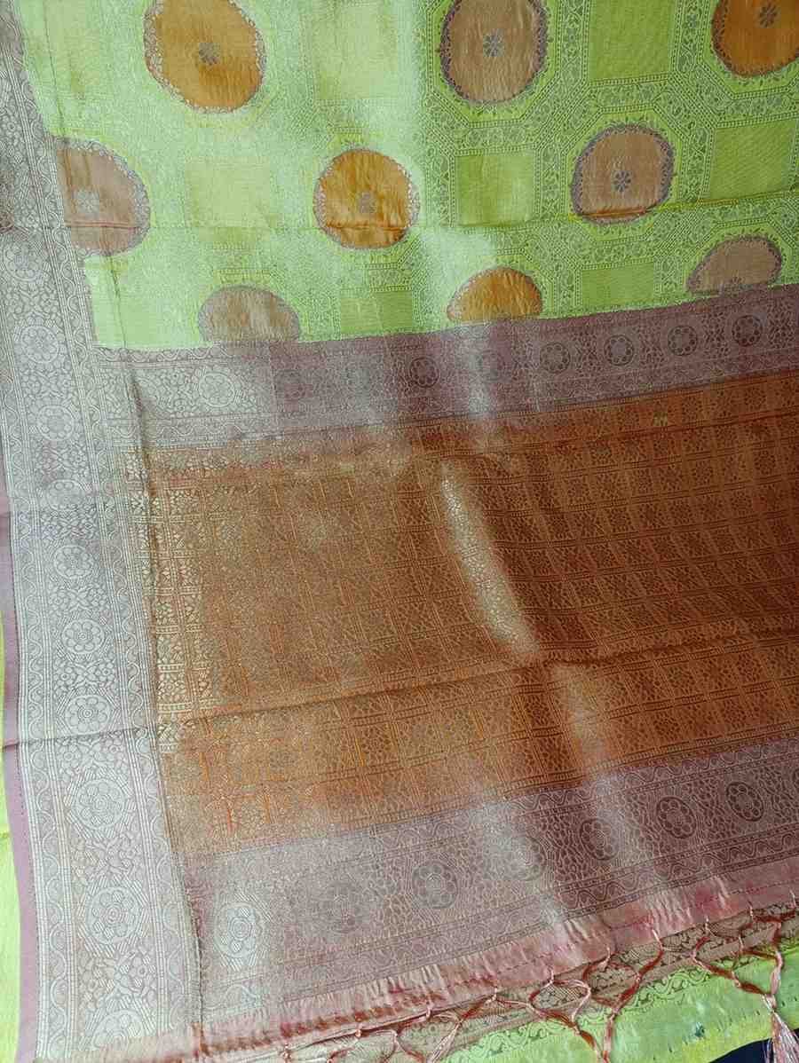 YELLOW TUSSAR VISCOSE RANGKAT