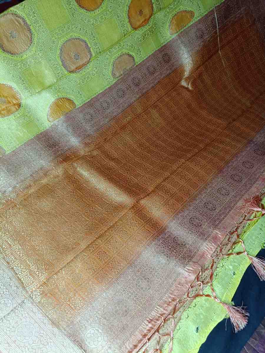 YELLOW TUSSAR VISCOSE RANGKAT