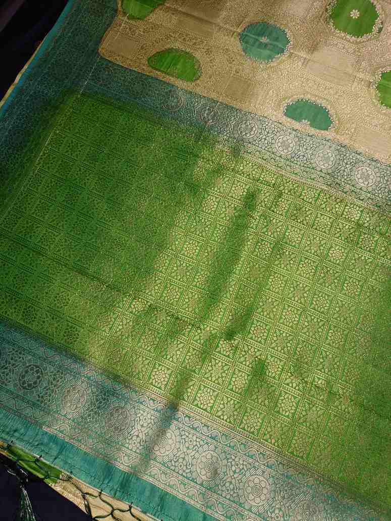 LIGHT GREEN TUSSAR VISCOSE RANGKAT
