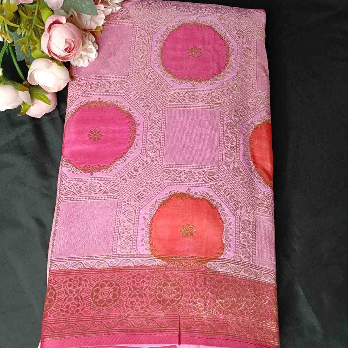 PINK TUSSAR VISCOSE RANGKAT
