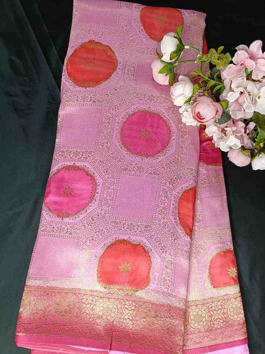 PINK TUSSAR VISCOSE RANGKAT
