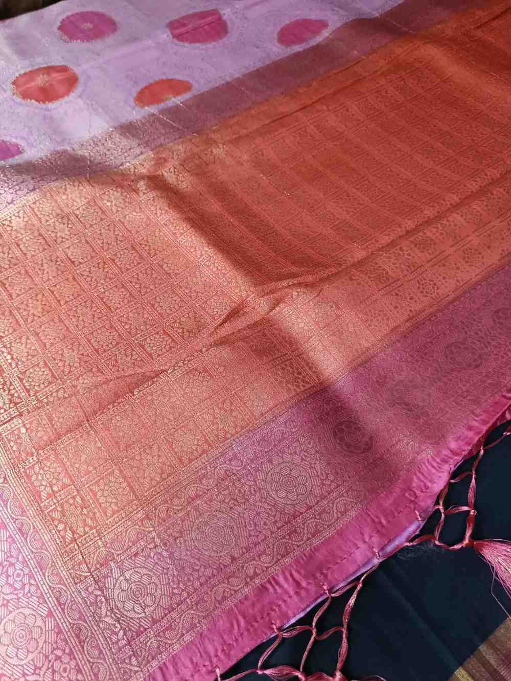 LOTUS PINK TUSSAR VISCOSE RANGKAT