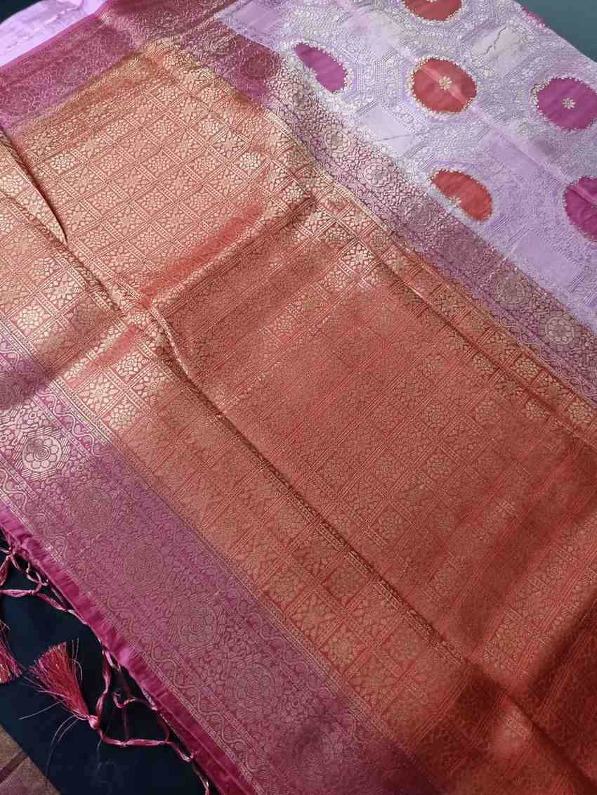 LOTUS PINK TUSSAR VISCOSE RANGKAT