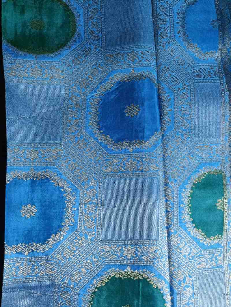 BLUE TUSSAR VISCOSE RANGKAT