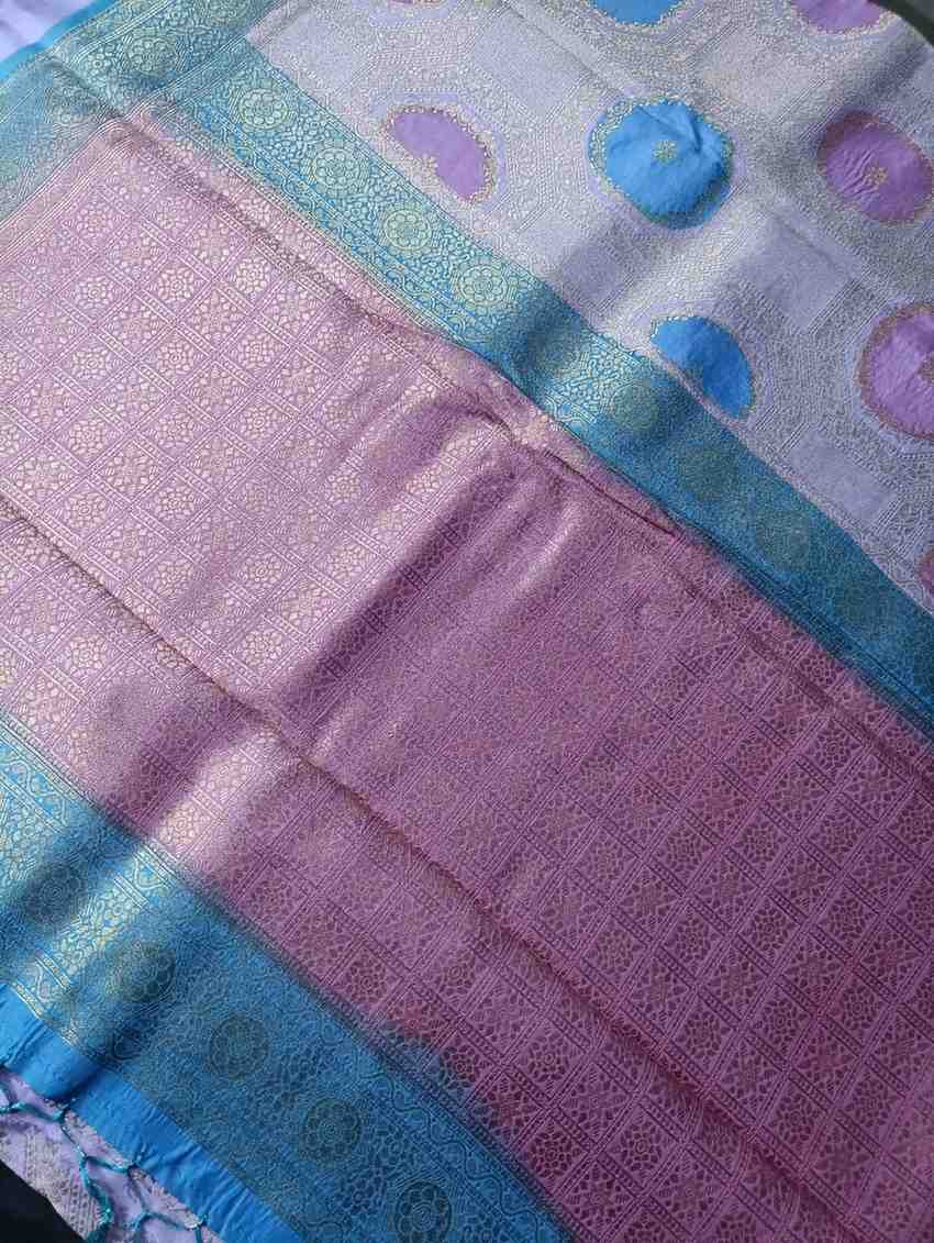 LAVENDER BLUE TUSSAR VISCOSE RANGKAT