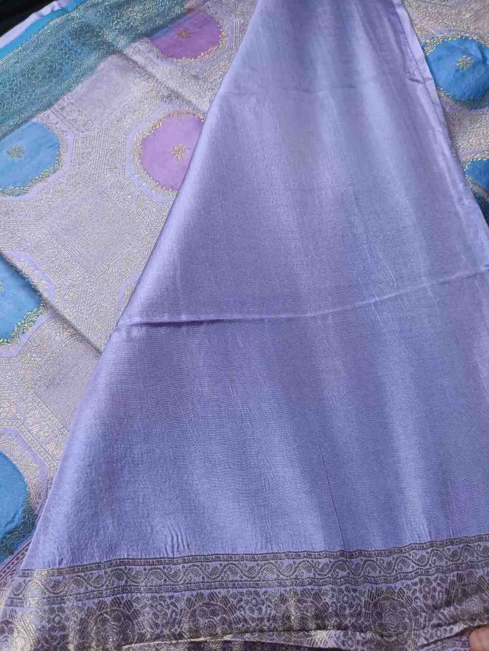 LAVENDER BLUE TUSSAR VISCOSE RANGKAT