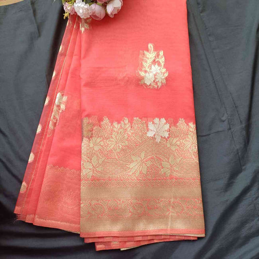 DIYA ORGANZA PEACH PINK