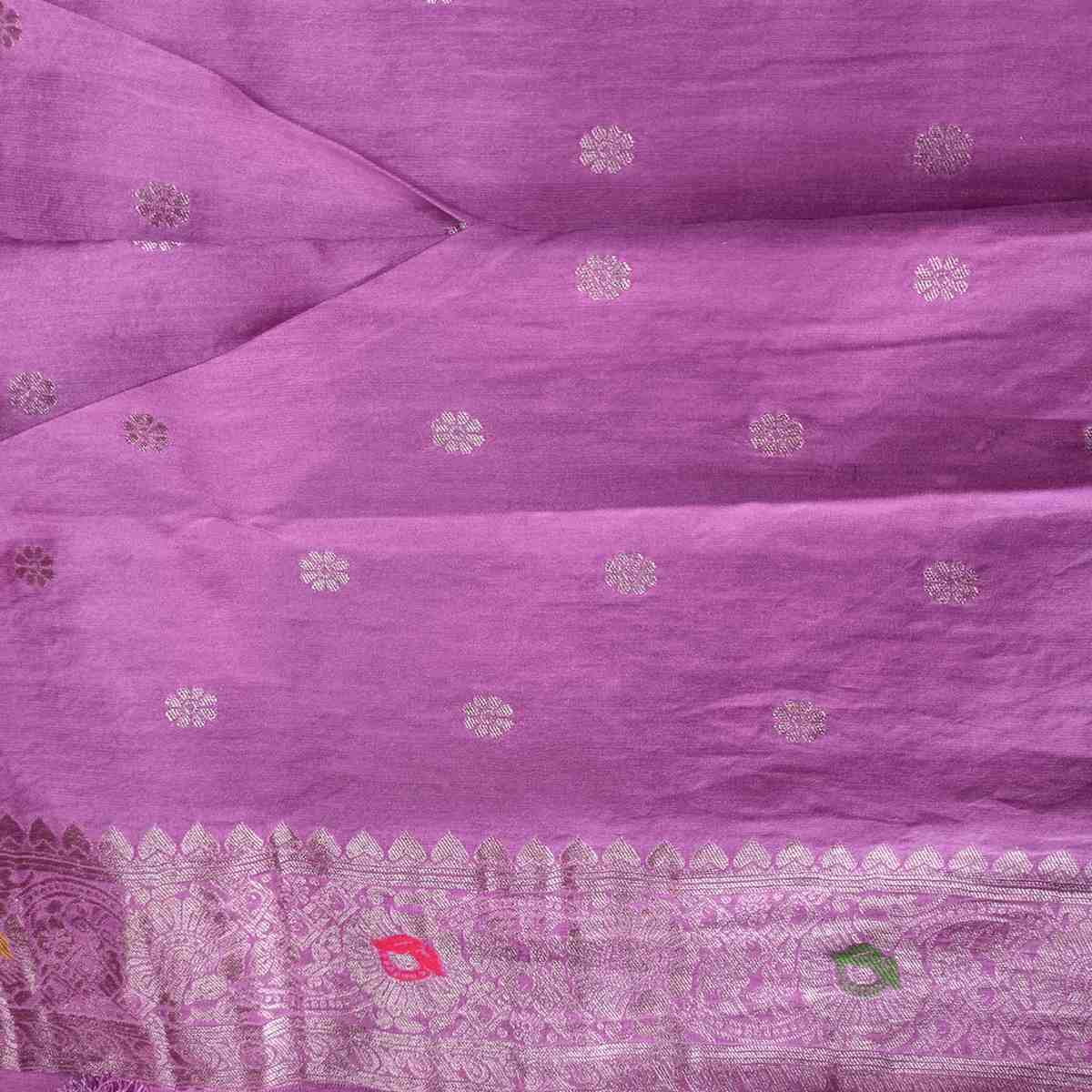 PINK BOX MEENA BANARASI VISCOSE SAREE