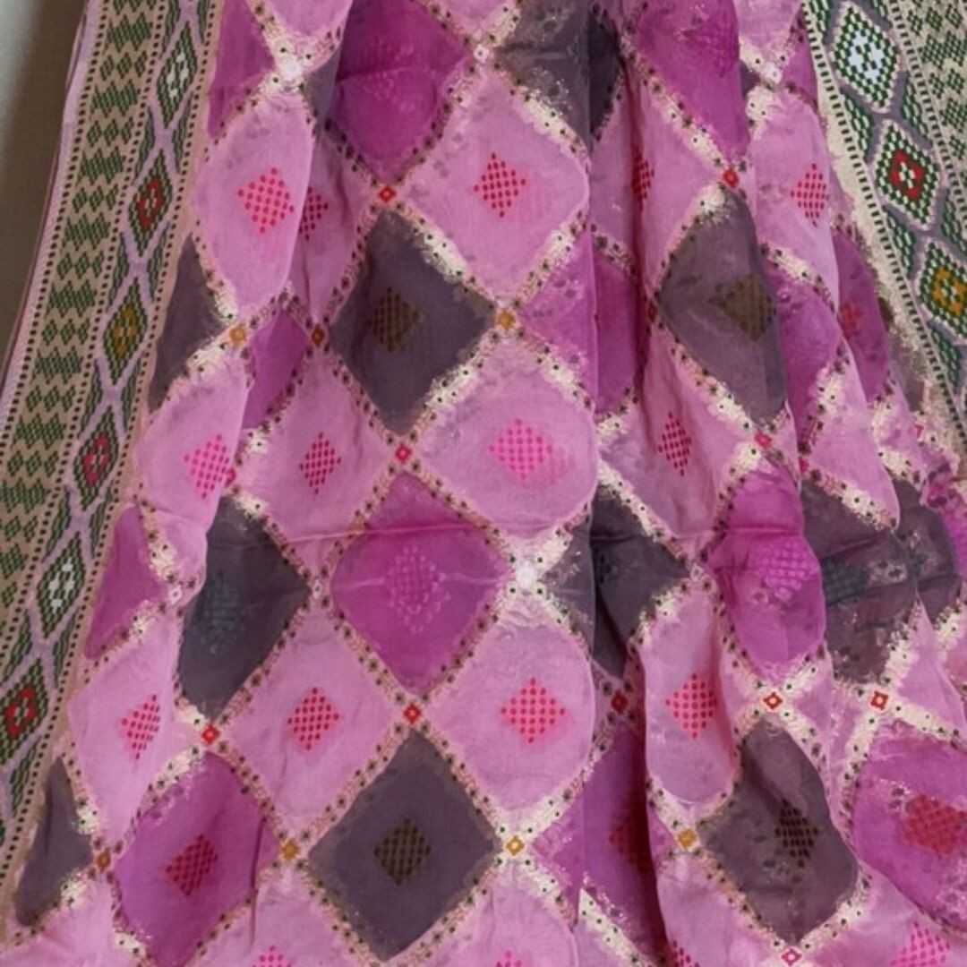 PINK RANGKAT PURE BANARASI KHADDI GEORGETTE SAREE