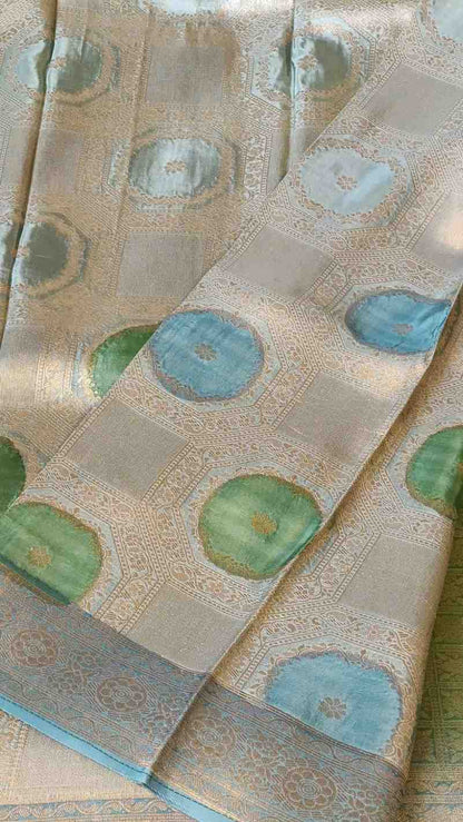 GREEN TUSSAR VISCOSE RANGKAT