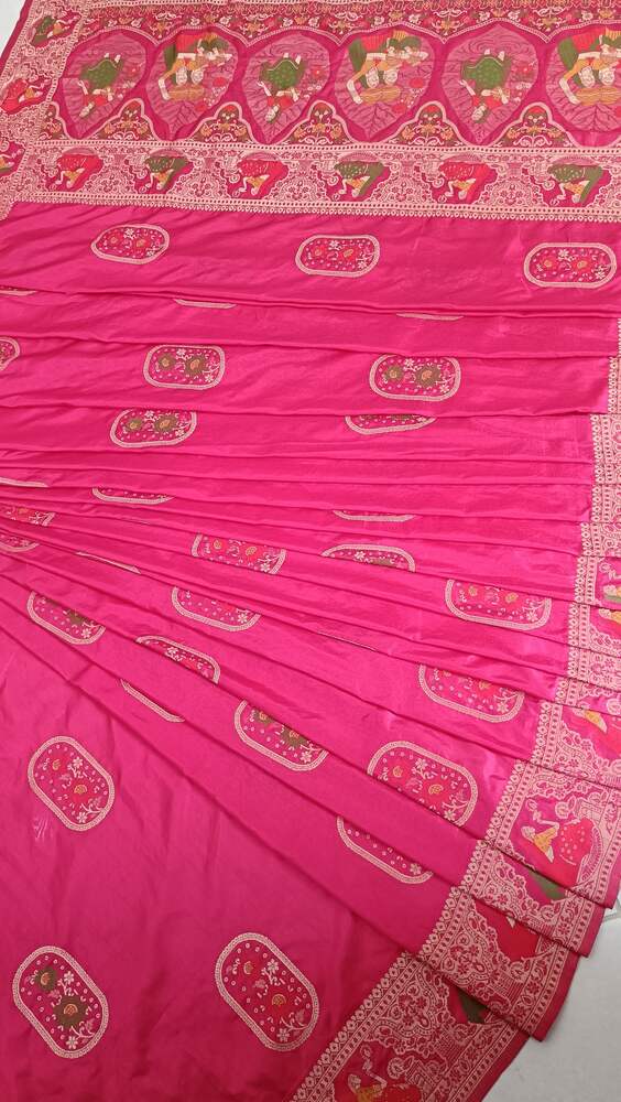 PINK VILLAGE BLISS BANARASI DOLA SILK SAREE