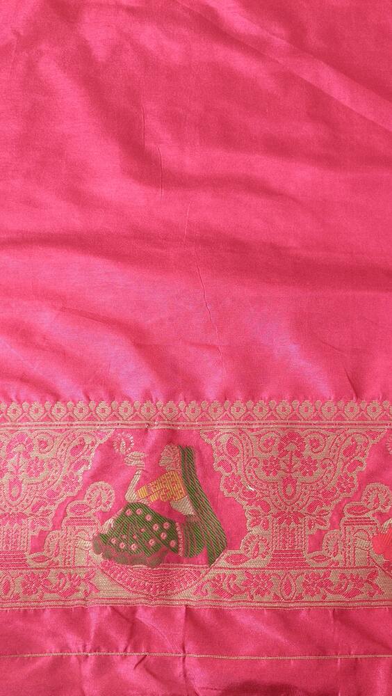 PINK VILLAGE BLISS BANARASI DOLA SILK SAREE