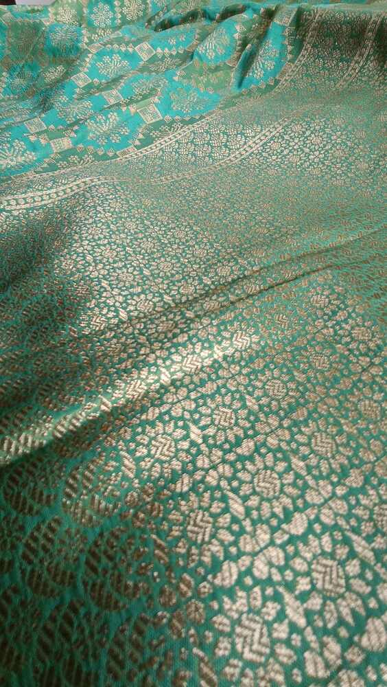 PISTA GREEN RANGKAT BANARASI KATAN SILK SAREE