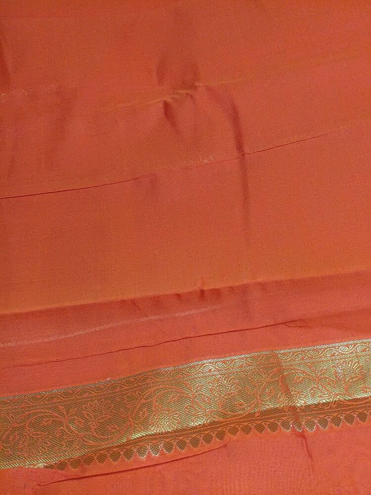 ORANGE PAITHANI BUTTA BANARASI SILK COTTON SAREE