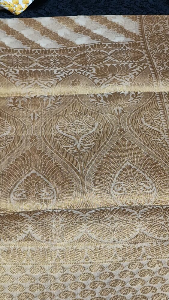 WHITE LEHARIYA SMALL BORDER BANARASI ORGANZA SAREE