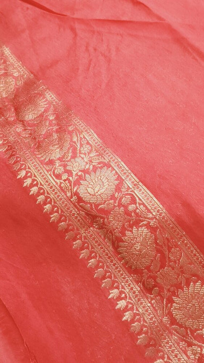 RED SKIRT BANARASI SILK SAREE