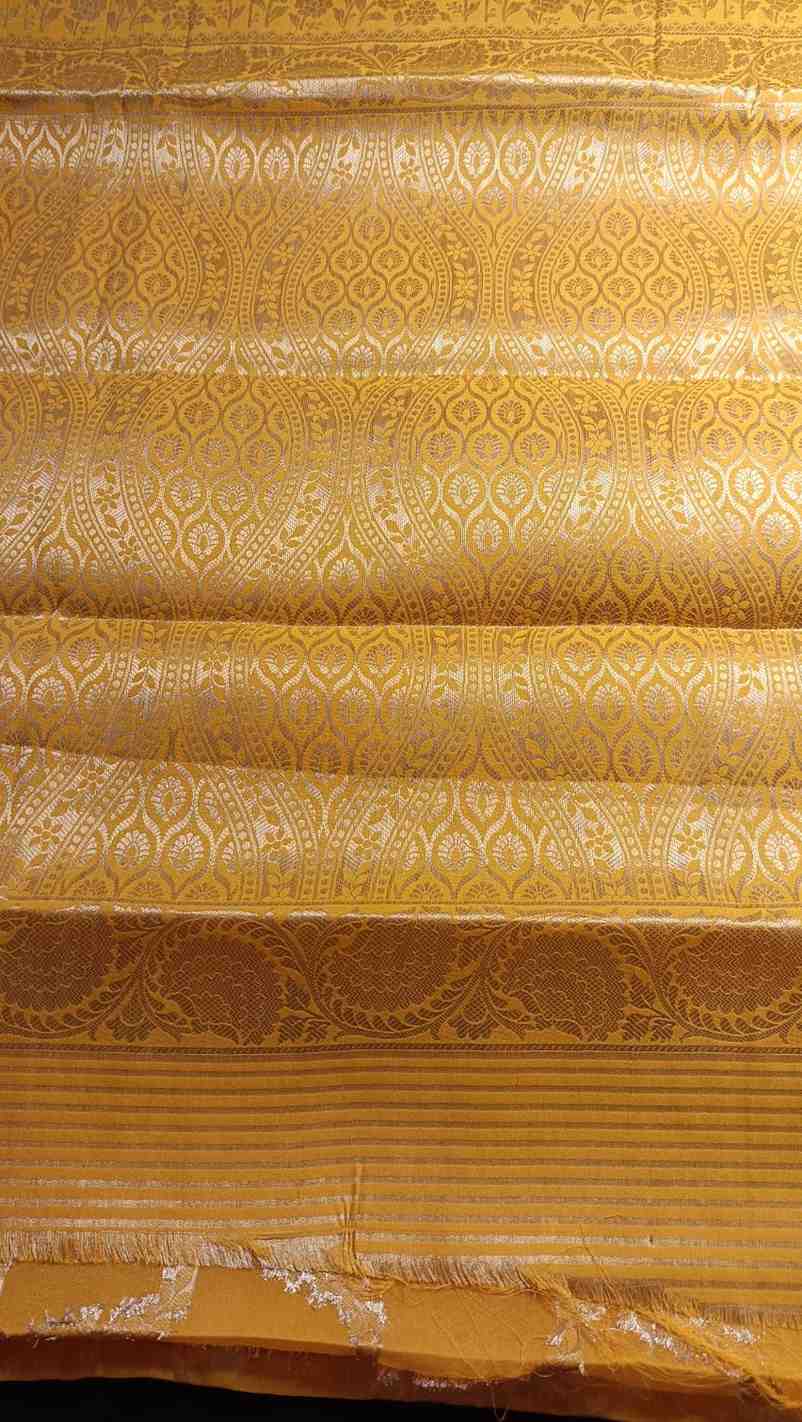YELLOW ROSE JAAL BANARASI GEORGETTE SAREE