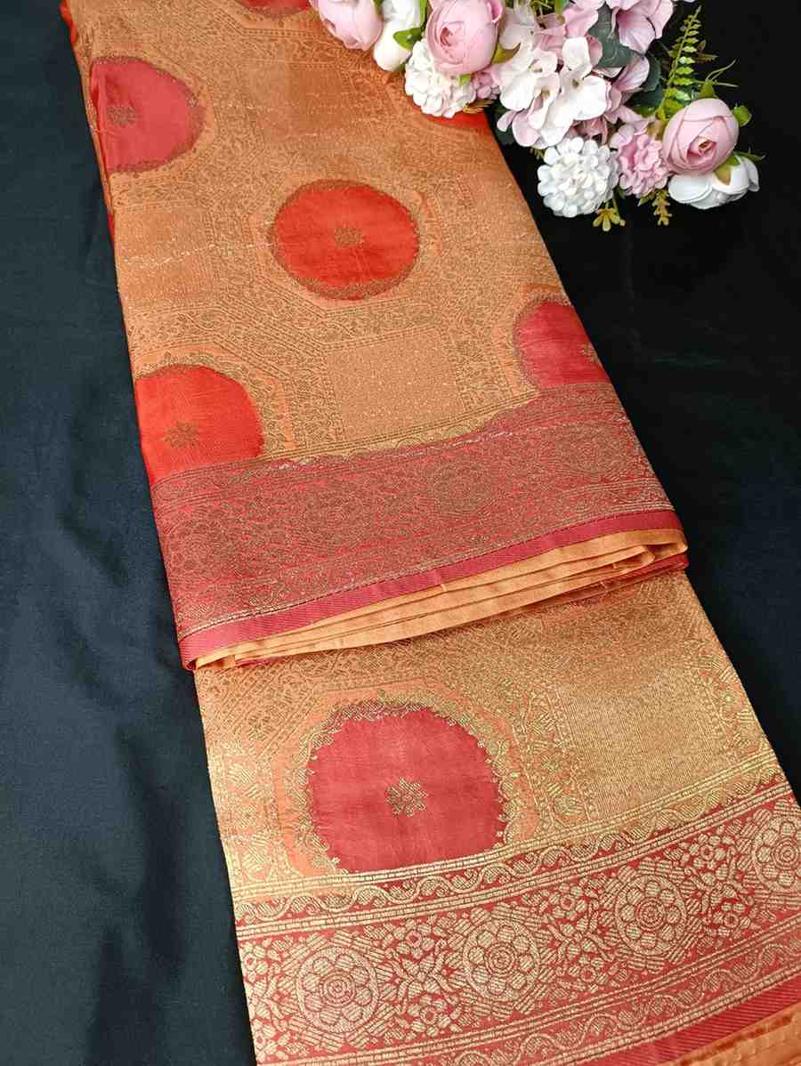 ORANGE TUSSAR VISCOSE RANGKAT