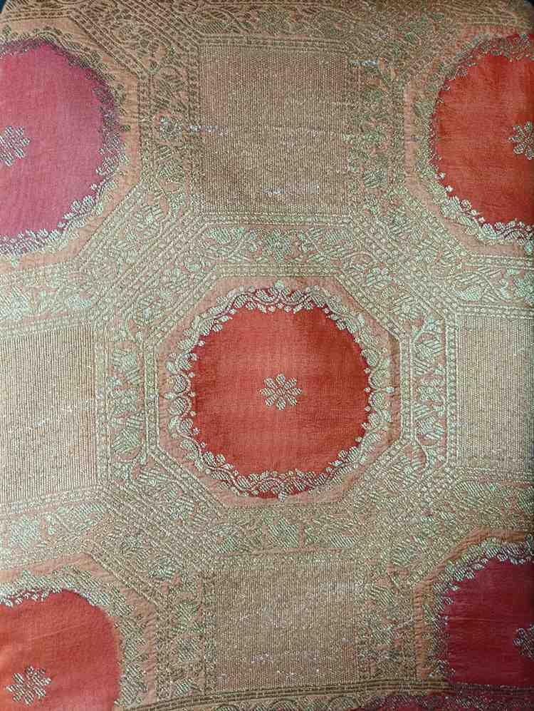 ORANGE TUSSAR VISCOSE RANGKAT