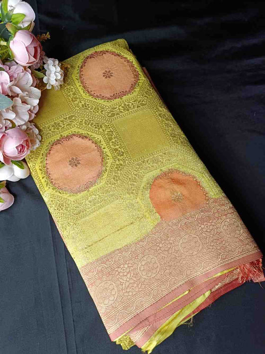 YELLOW TUSSAR VISCOSE RANGKAT