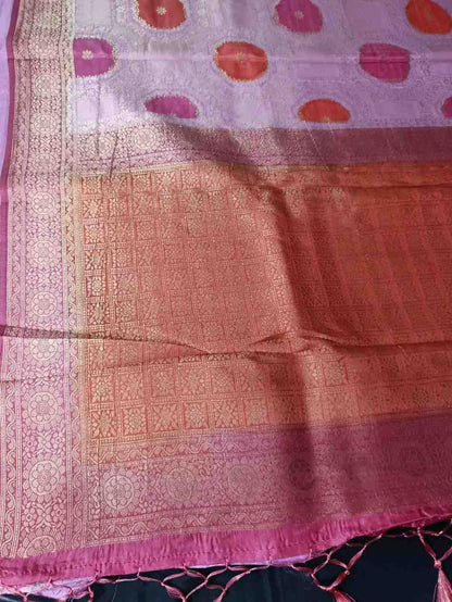 LOTUS PINK TUSSAR VISCOSE RANGKAT