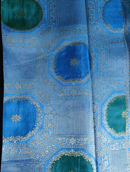 BLUE TUSSAR VISCOSE RANGKAT