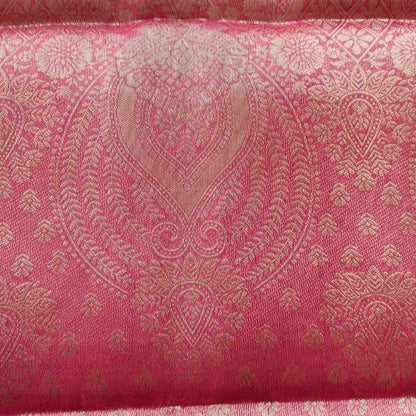 PINK LEHARIYA ORGANZA SAREE