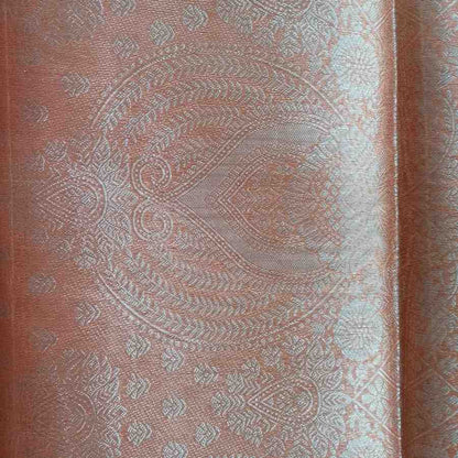 ORANGE LEHARIYA ORGANZA SAREE