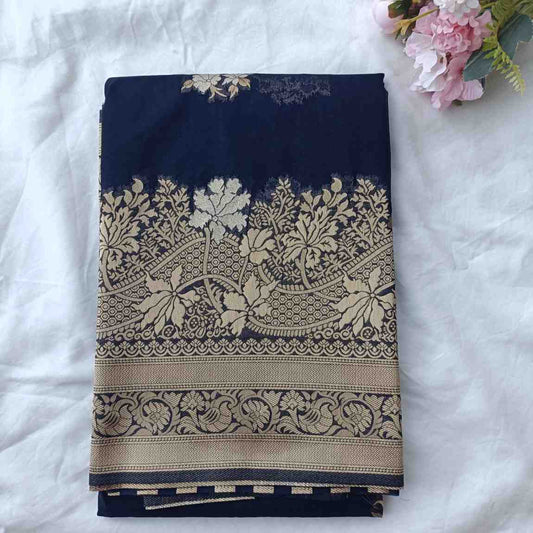 DIYA ORGANZA NAVY BLUE