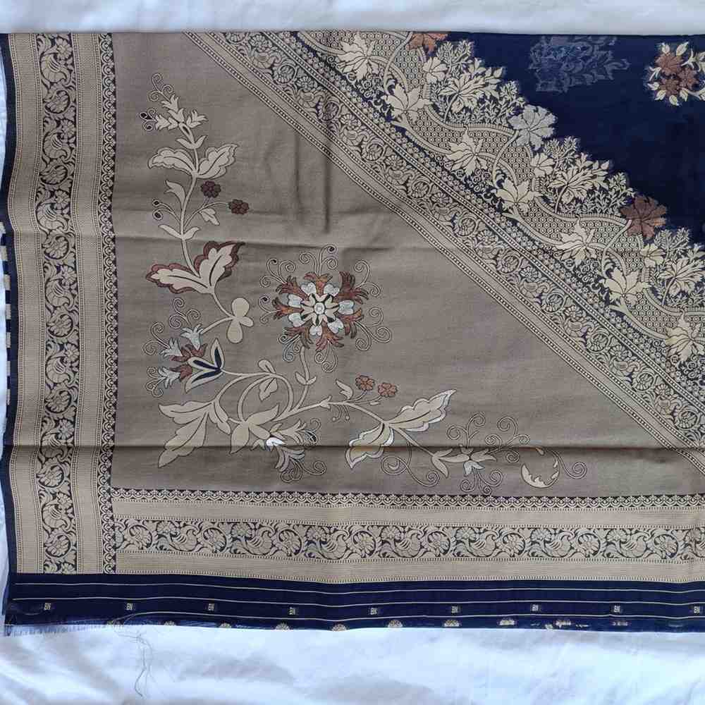 DIYA ORGANZA NAVY BLUE