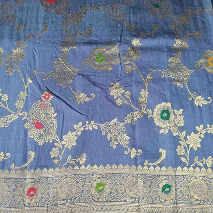 GREY BOX MEENA BANARASI VISCOSE SAREE