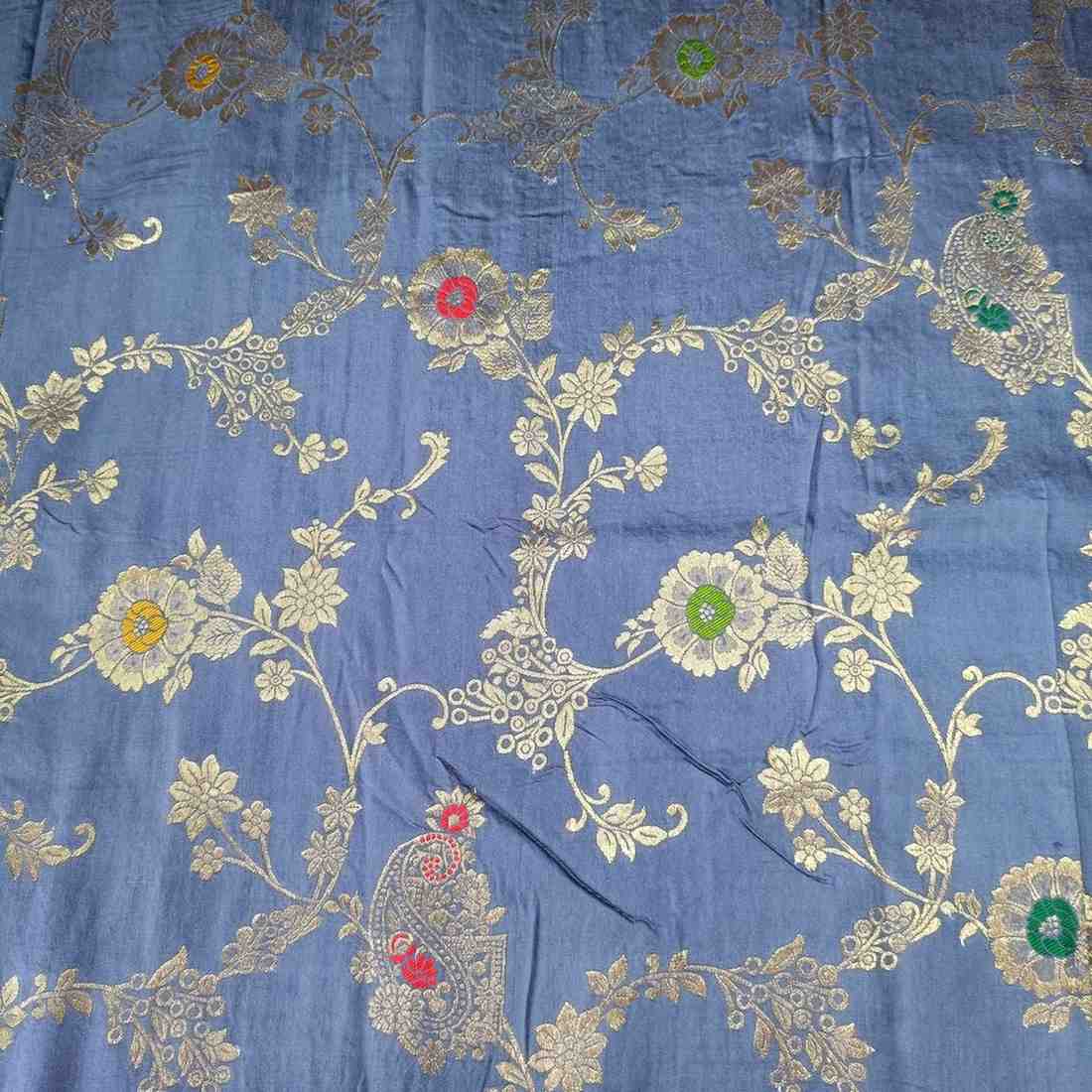 GREY BOX MEENA BANARASI VISCOSE SAREE