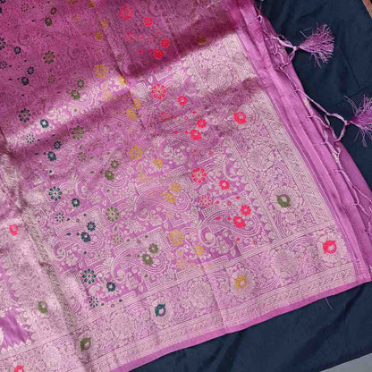 PINK BOX MEENA BANARASI VISCOSE SAREE