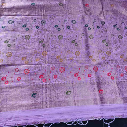 LAVENDER MANGO BOX MEENA BANARASI VISCOSE SAREE