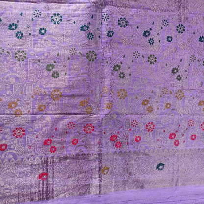 LAVENDER MANGO BOX MEENA BANARASI VISCOSE SAREE