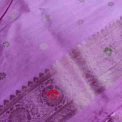LAVENDER PINK MANGO BOX MEENA BANARASI VISCOSE SAREE