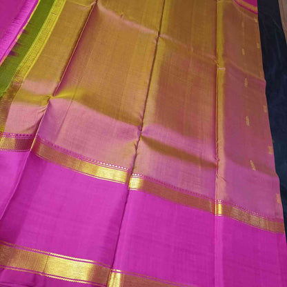 Pure Handloom Honey Gold Kanjivaram Silk Saree