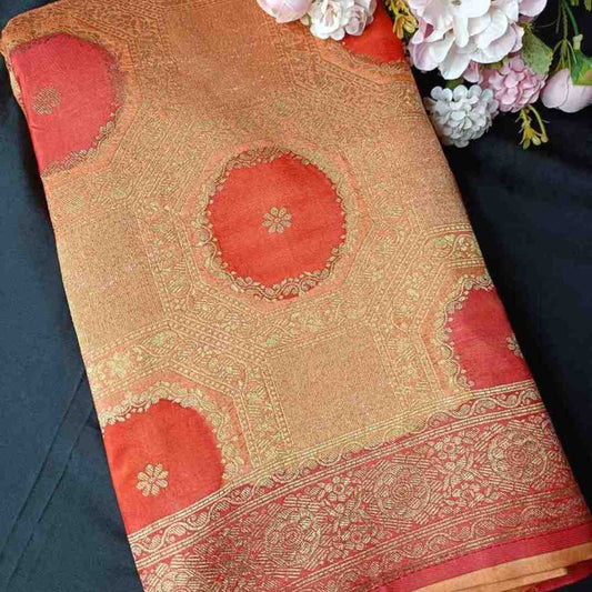 ORANGE TUSSAR VISCOSE RANGKAT